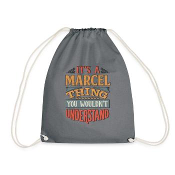 C’est une chose marcel que vous ne comprendriez pas - - Sac de sport léger - gris - Devant