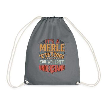 C’est une chose merle que vous ne comprendriez pas - Merle - Sac de sport léger - gris - Devant