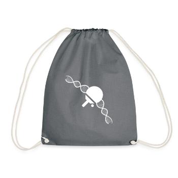 Table tennis table tennis bat Table tennis player - Drawstring Bag - grey - Front