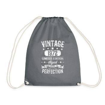 Vintage 1972 Vintage 50ème Anniversaire Rétro - Sac de sport léger - gris - Devant