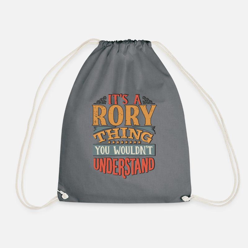 It's A Rory Thing You Wouldnt Understand - Rory - Drawstring Bag - grey
