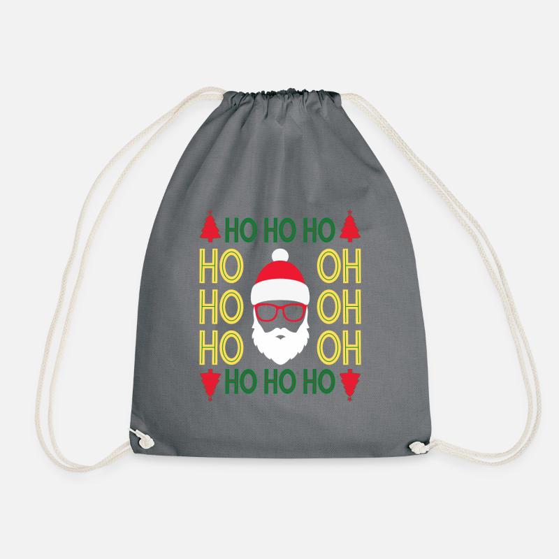 HoHoHo Rasta Santa - Turnbeutel - Grau