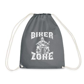 Cool Biker, Chopper, Motos, Chemise de moto - Sac de sport léger - gris - Devant