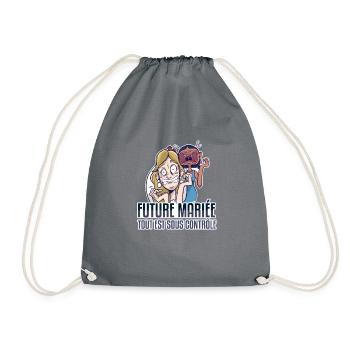Future Mariée, humour femme EVJF - Sac de sport léger - gris - Devant