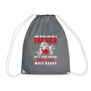 Wolf Saying Wolves Wolf Pack Wolf - Drawstring Bag - grey - Front
