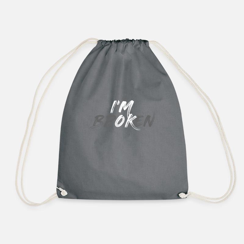 I am Broken - Turnbeutel - Grau