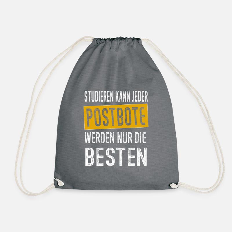 Postbote Briefträger Paketbote Geschenk - Turnbeutel - Grau