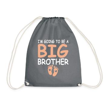 Brother-to-be-brother-to-be - Drawstring Bag - grey - Front