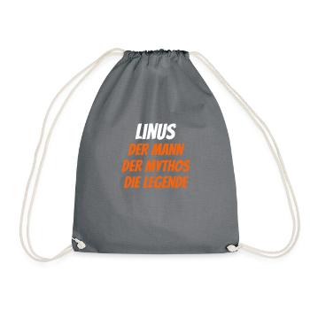 Linus - Turnbeutel - Grau - Vorne