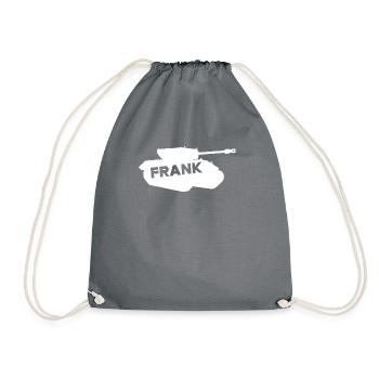 Frank The Tank Drinking School Men's Beer Drinker - Drawstring Bag - grey - Front