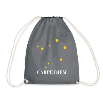 Carpe Diem used the day constellation Libra Libra Ode - Drawstring Bag - grey - Front