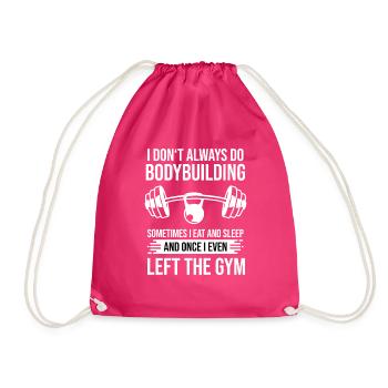 Culturisme Dicton Gym Workout Bodybuilder - Sac de sport léger - fuchsia - Devant