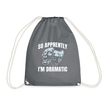 So I'm dramatic for musical fans - Drawstring Bag - grey - Front