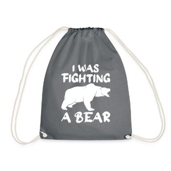 Bears Brown Bear Polar Bear Bear - Drawstring Bag - grey - Front