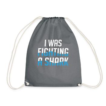 Great White Shark Hammer Shark - Drawstring Bag - grey - Front