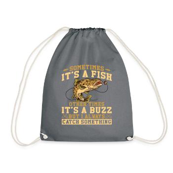 Pêche Pêche Pêcheur Pêche Canne à pêche - Sac de sport léger - gris - Devant