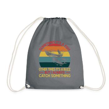 Pêche Pêche Pêcheur Pêche Canne à pêche - Sac de sport léger - gris - Devant