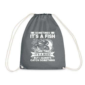 Pêche Pêche Pêcheur Pêche Canne à pêche - Sac de sport léger - gris - Devant