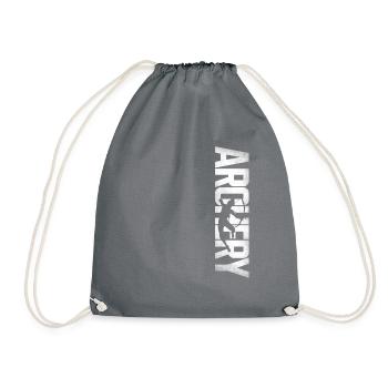 Archery Bow Archer Vintage Archery - Drawstring Bag - grey - Front