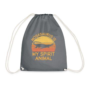 Biologiste marin Mosasaurus Time Dinosaures - Sac de sport léger - gris - Devant
