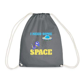 Astronauti need some Space - Drawstring Bag - grey - Front