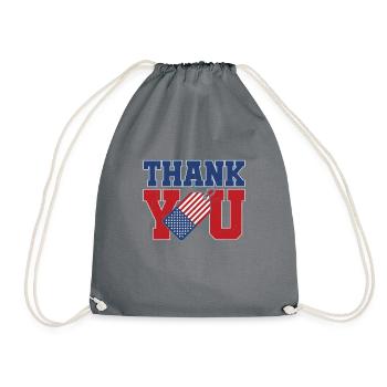Veterans Day Vintage Memorial Day Freedom - Turnbeutel - Grau - Vorne