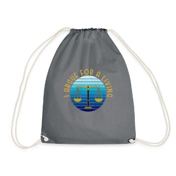 Lawyer Lawyer Legal Advice Law - Drawstring Bag - grey - Front