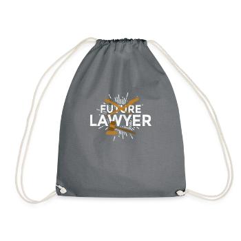 Finally Lawyer Lawyer Lawyer Jura - Drawstring Bag - grey - Front