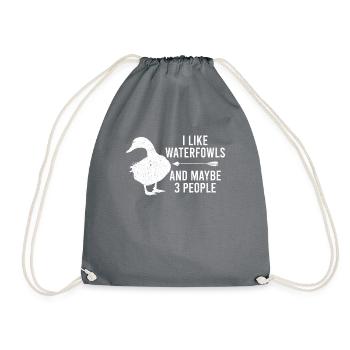 Chasse amusante à la sauvagine - Sac de sport léger - gris - Devant