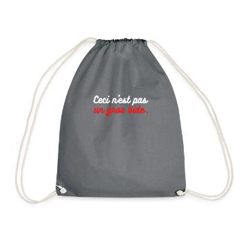ceci n est pas un gros bide humour homme - Sac de sport léger - gris - Devant
