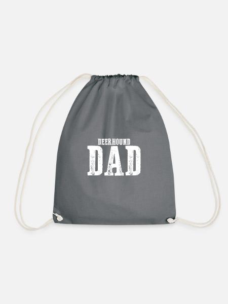 Deerhound Dad - Turnbeutel - Grau