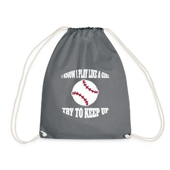 Baseball Amateur de baseball Femme Jeu de baseball - Sac de sport léger - gris - Devant