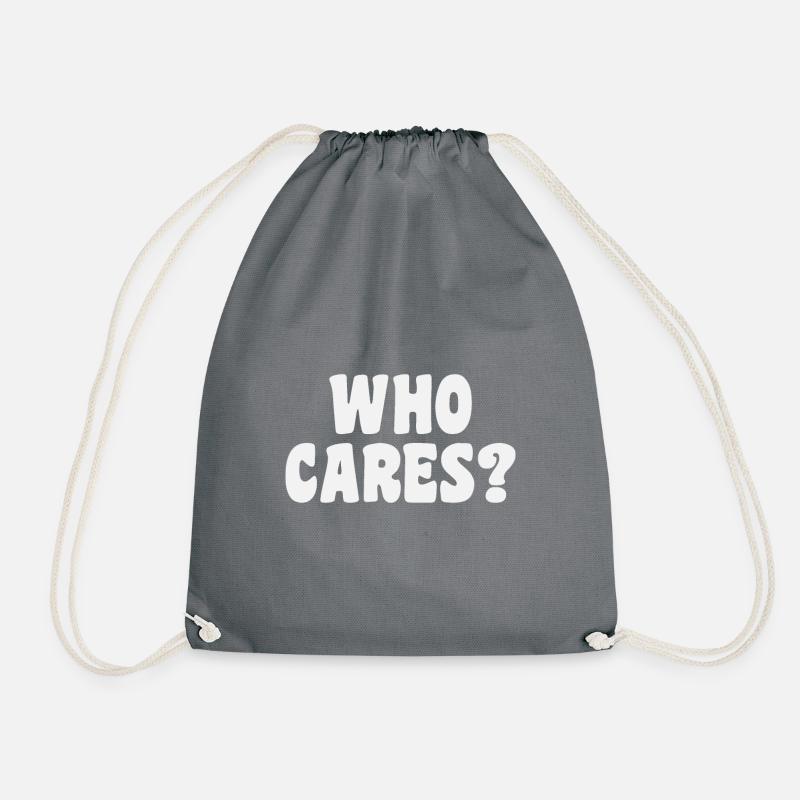 Who Cares? - Turnbeutel - Grau