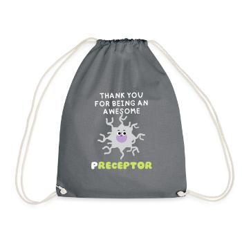 Funny Pun Receptor Infirmière précepteur merci cadeaux - Sac de sport léger - gris - Devant