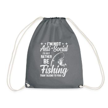 Pêche à la canne à pêche Pêcher Poisson Allégation - Sac de sport léger - gris - Devant