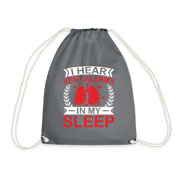 Respiratory therapists Respiratory therapist Occupational therapists - Drawstring Bag - grey - Front