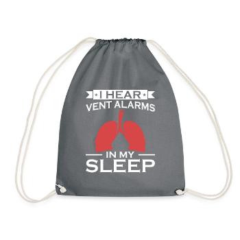 Respiratory therapists Respiratory therapist Occupational therapists - Drawstring Bag - grey - Front