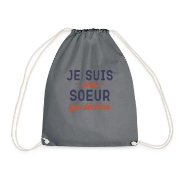 Annonce De Grossesse Pour Frangine - Sac de sport léger - gris - Devant