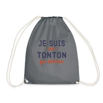 Je suis un tonton qui dechire future tonton - Sac de sport léger - gris - Devant