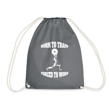 Fitness Strength Training Athlètes Muscle Bodybuilder - Sac de sport léger - gris - Devant