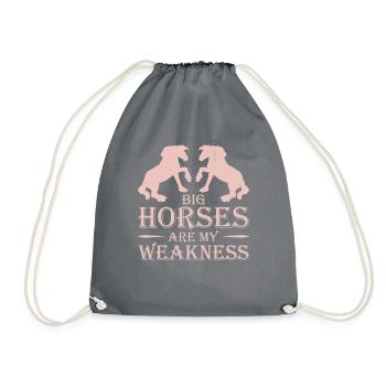 Clydesdale Cold Blood Horse Écosse Cheval - Sac de sport léger - gris - Devant