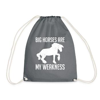 Clydesdale Cold Blood Horse Écosse Cheval - Sac de sport léger - gris - Devant