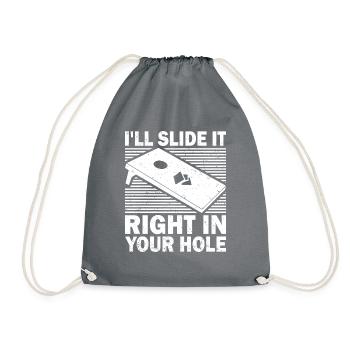 Cornhole Bean Bag Sackloch - Turnbeutel - Grau - Vorne