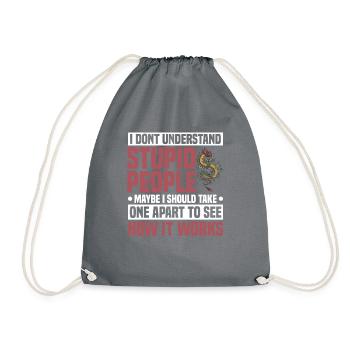 Dragon Dragon Design Mythical Creature Fantasy - Drawstring Bag - grey - Front