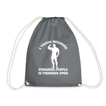 Fitness Muscle Bodybuilder Musculation Athlètes - Sac de sport léger - gris - Devant