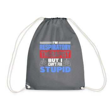 Respiratory therapists Respiratory therapist Occupational therapists - Drawstring Bag - grey - Front