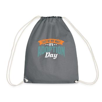Adopte Adopte Père adopteur Mère adoptive - Sac de sport léger - gris - Devant