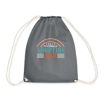 Adopte Adopte Père adopteur Mère adoptive - Sac de sport léger - gris - Devant