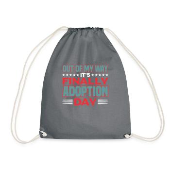 Adopte Adopte Père adopteur Mère adoptive - Sac de sport léger - gris - Devant