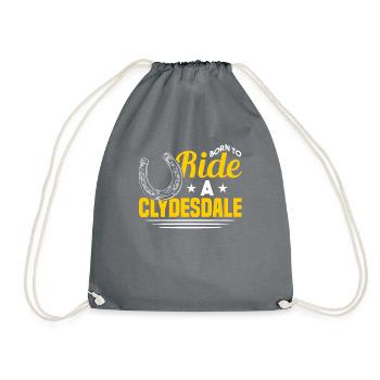 Clydesdale Equestrian Sport Cold Blood Horse Écosse - Sac de sport léger - gris - Devant